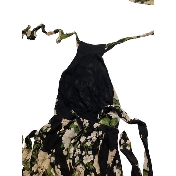 Reformation Black and Cream Floral Maxi Dress - Picture 9 of 11
